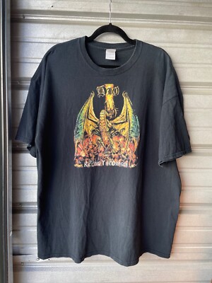 Vintage 2002 Dio Killing The Dragon Tour Merch T-Shirt Heavy Metal