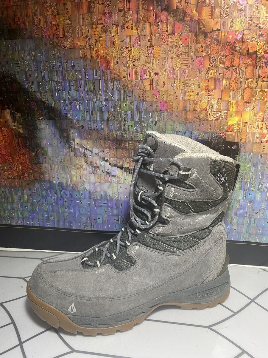 VASQUE womens 10.5 M GRAY SUEDE ULTRA DRY THINSULATE 400 WINTER