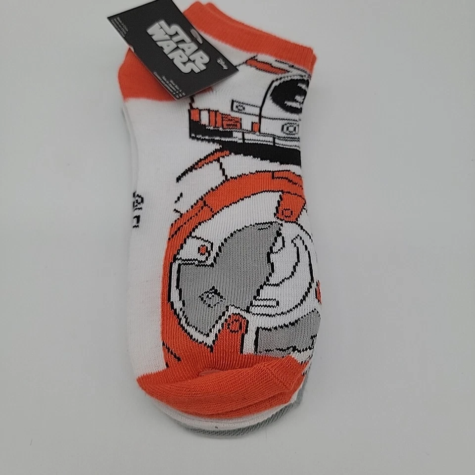 Star Wars 3 Pairs of Ankle Socks Women's Sock Size 9-11 BB8 R2D2 Stormtrooper - Image 4 of 4