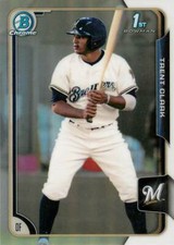 TRENT CLARK GRISHAM 2015 Bowman Chrome REFRACTOR ROOKIE RC #34 Padres