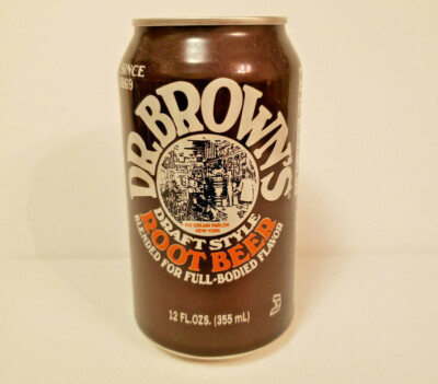 Dr. Brown's Draft Style Empty 12 Fl Oz Root Beer Can | eBay
