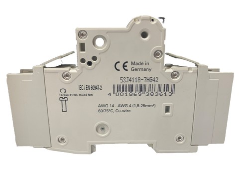 SIEMENS 5SJ4 118-7HG42, DISYUNTOR, 15A, 1P ¡NUEVO! - Imagen 3 de 5