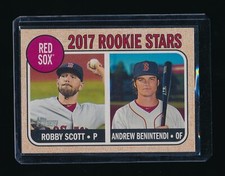 ANDREW BENINTENDI 2017 TOPPS HERITAGE ROBBY SCOTT RC *BOSTON RED SOX* A