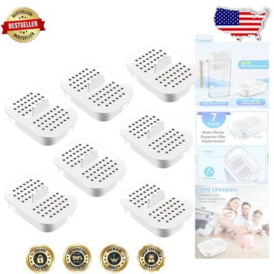 Efficient 7-Pack Water Dispenser Filter - Reduces Chlorine and Contaminants