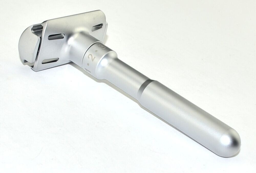Shave Factory Premium Adjustable Double Edge Safety Razor w/Base Stand