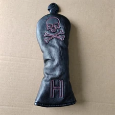 New Premium Golf Rescue Headcover Hybrid Club Wood Cover Skull UT Golf Cover