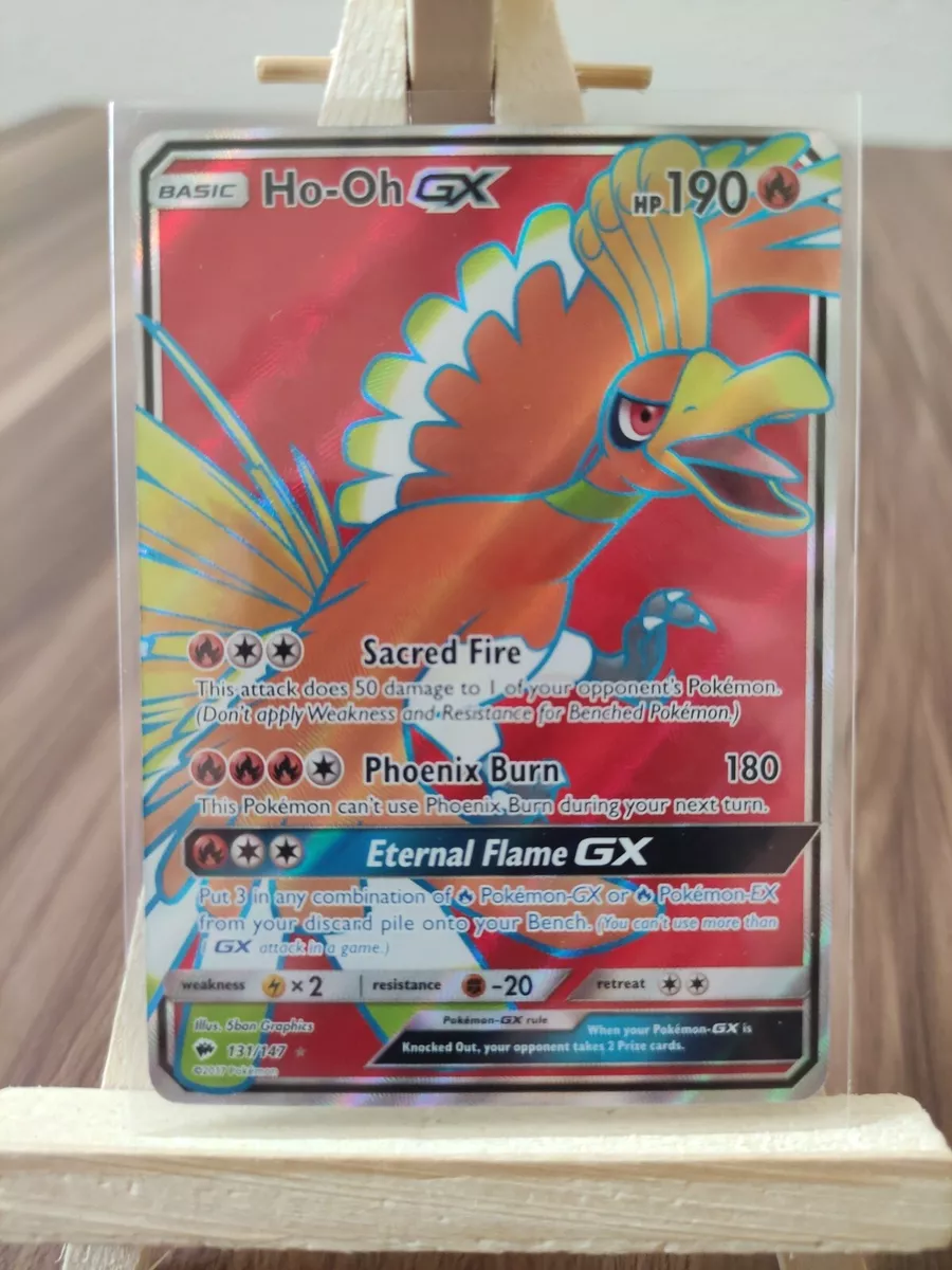  Pokemon Ho-Oh-GX - 131/147 - Full Art Ultra Rare - Sun