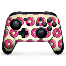Nintendo Switch Pro Controller Skin Decal Vinyl Wrap - Pink Sprinkles Donuts