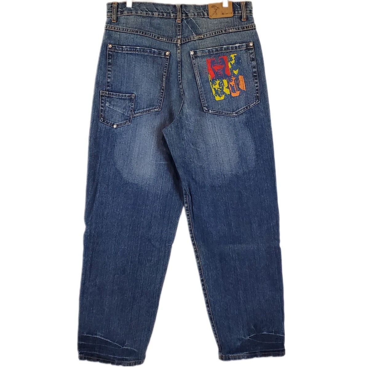 VTG 90s Makaveli Men's 36x34 Tupac 2Pac Shakur Hip Hop Rap Baggy