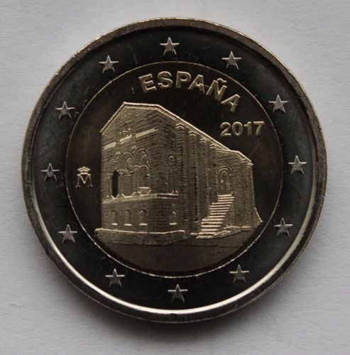 SPAIN - 2 € Euro commemorative coin 2017 Monuments Oviedo & Kingdom of Asturias