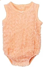 NWT VITAMINS BABY® Baby Girls' Coral Roses Sunsuit Romper Bodysuit Jumpsuit | 9M