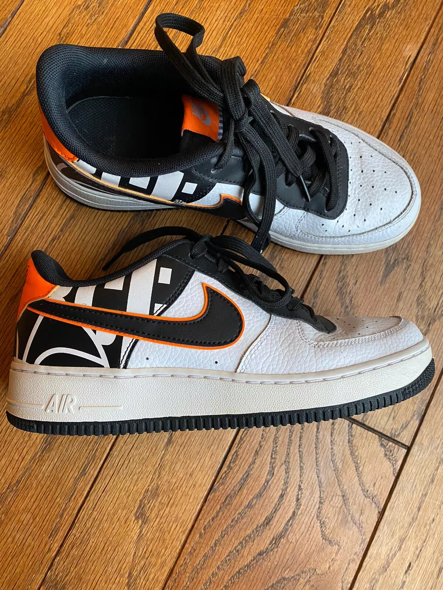 nike air force black and orange