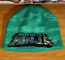 Teenage Mutant Ninja Turtles Cuffless Knit Beanie Green Winter Cartoon