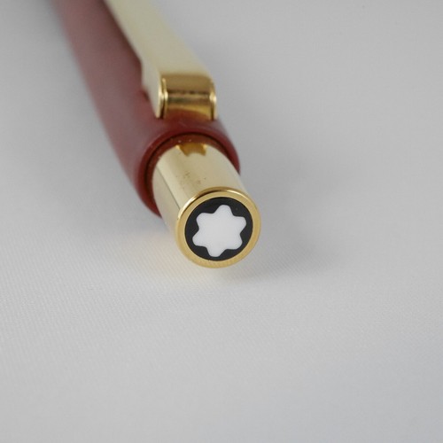 Montblanc S-Line Slim line Red Ballpoint Pen (used) FREE SHIPPING WORLDWIDE - Picture 4 of 5