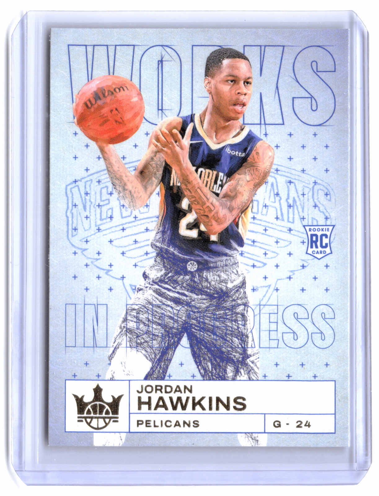 2023-24 Panini Court Kings #1 Jordan Hawkins Works in Progress