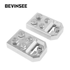 BEVINSEE Pair 4 Spot Flat Lug Style Battery Terminal BOLT USE ONLY (+/-)