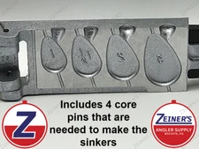 3244 Do-it Mold, No Roll Sinker, Size 1, 1 1/2, 2 oz. and 3 oz Model NR-4-A NEW