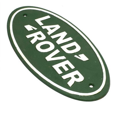 Large Land Rover Badge Logo Garage Wall Sign Cast Iron Man Cave