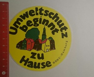Aufkleber Sticker Bbnu Hamburg Umweltschutz Beginnt Zuhause
