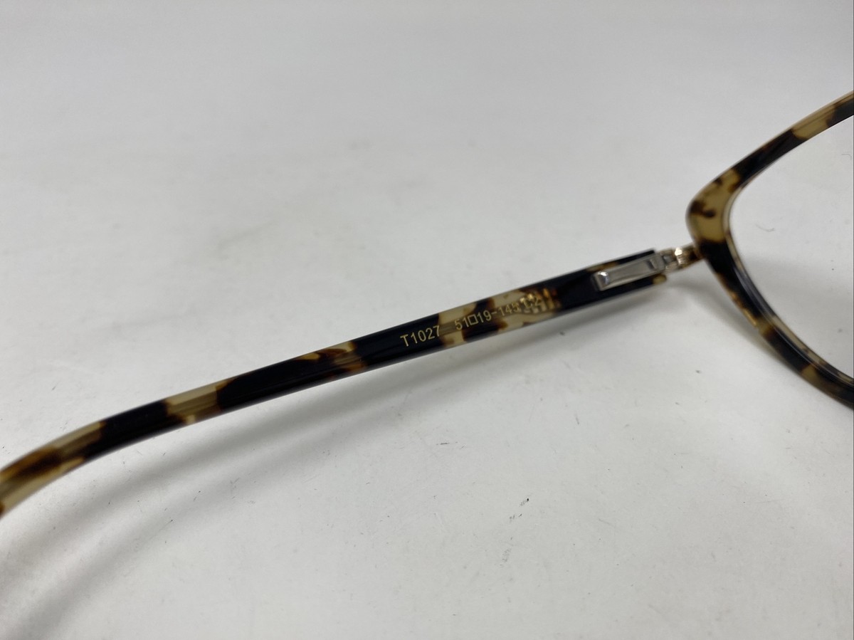 TUN EYEGLASSES FRAME T 1027 51/19/145 C2 TORTOISE GOLD FLEX HINGE  display picture 1