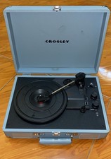 Crosley CR8005G-TN Light Blue Bluetooth Record Player Built-in Speakers