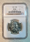1961 Franklin Half Dollar NGC PF65 Proof Silver Gem $1 START NR!