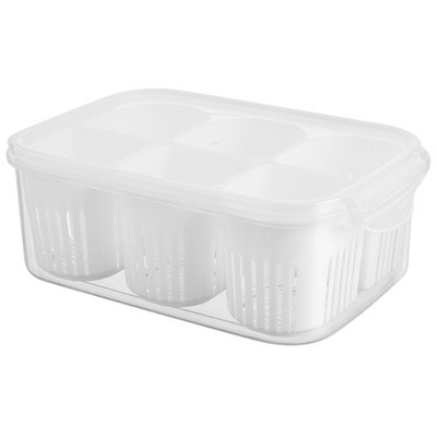  Knoblauch-Organizer-Box, Kühlschrank-Gemüse-Box, Lebensmittel-Frischhaltebox,