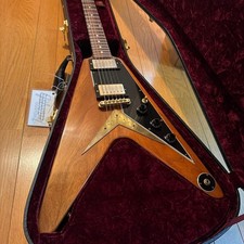Gibson Custom Shop 1958 Mahogany Flying V VOS Walnut Electric Guitar