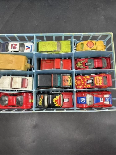 Vintage Diecast Car Lot Of 12 Matchbox Hot Wheels Racers & Trucks.ML