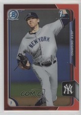 2015 Bowman Draft Chrome Red Refractor 3/5 Jeff Degano #44 fm0