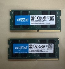 Crucial 32GB 2x16GB 3200MHz 260-pin SODIMM DDR4 RAM Memory Kit