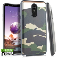 GSA Blade Green Camo Carbon Candy Case for LG Stylo 4,Stylo 4 Plus