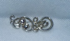 Vintage silver toned Hair Barrette