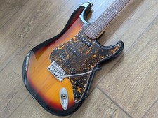 ELEGANT Fender Squier Strat Affinity Sunburst/Black Swirl w VINTAGE PUP UPGRADE