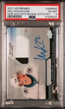 ‼️2021 UD PREMIER WILLIAM EKLUND HOR ACETATE ROOKIE AUTO PSA 6~SHOOT OFFER!💨