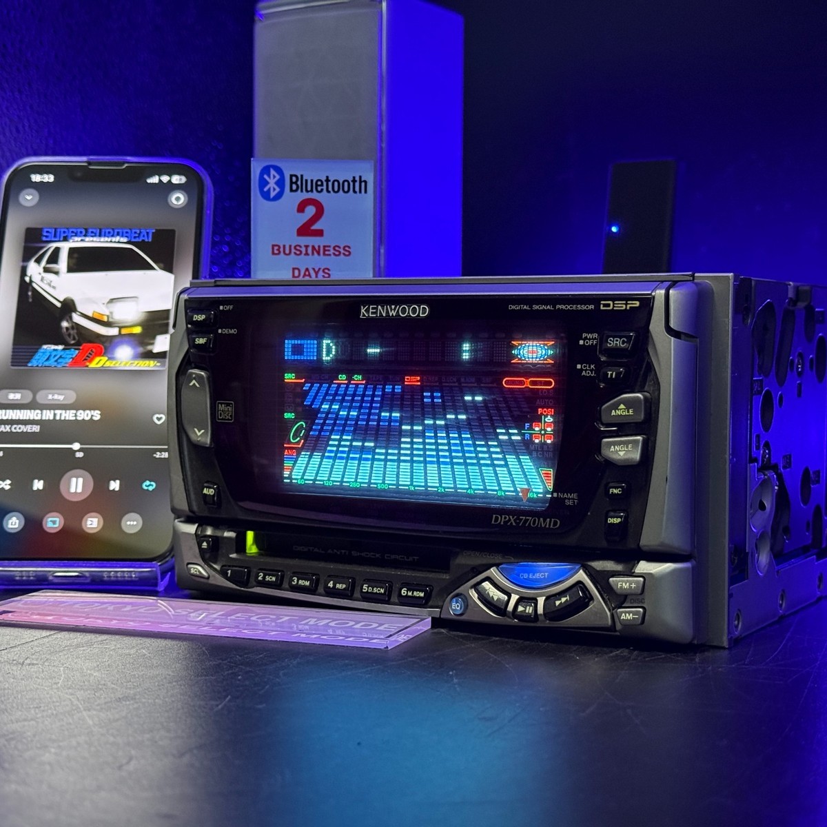 カーオーディオ KENWOOD DPX-770MD Kenwood DPX-770MD 2DIN Car Audio CD MD Player Added Bluetooth JDM