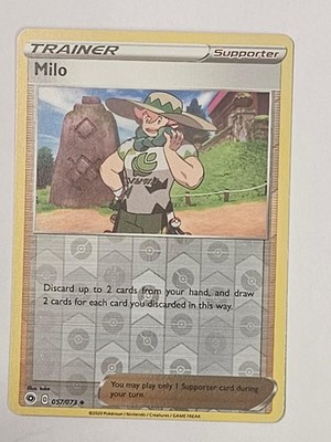 Milo 057/073 Uncommon Champion's Path Pokemon Reverse Holo NM/M