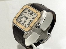 Cartier Santos 100 Large 38mm Watch- 18k Gold/S. Steel-W20072X7-Box/Papers- 4