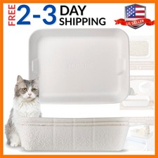 Disposable Cat Litter Box, Sturdy and Durable, Extra Thick, Large Size - 16.2...