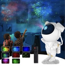Astronaut Star Projector Night Light w/ Remote Sound Galaxy Nebula Lamp Light