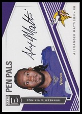 2019 Panini Donruss Elite Pen Pals Auto Alexander Mattison #PP-AM Rams