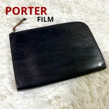 Rare✨PORTER Porter film clutch bag leather