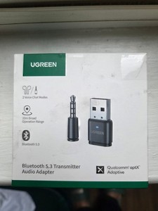 UGREEN USB Bluetooth Audio Transmitter 3.5mm Microphone, Bluetooth 5.3 Adapter