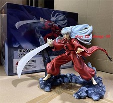 HM Inuyasha Fight Model Anime Inuyasha Figura PVC Statua GK Modello Giocattolo con Scatola Regalo