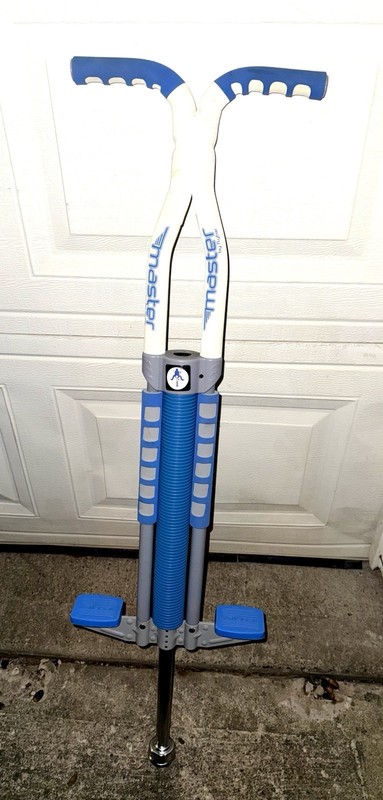 Flybar Master Pogo Stick, Ages 9+, 80 to 160 lbs, Easy Medium Blue