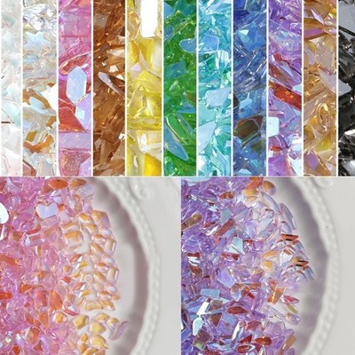 50Pcs Fashion Crystal Nail Art Jewelry Charms Crystal 3D Diamond Pointed Bottom