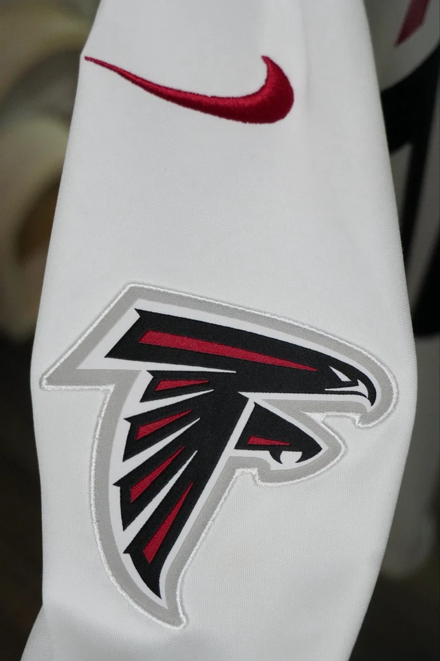 Футболка с нашивками NIKE NFL Atlanta Falcons No11 Julio Jones белая Dri-Fit размер XL - Изображение 2 из 4