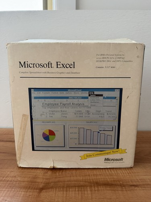 #ad #ad Microsoft Excel Windows 2.0 Vintage Software 3.5” 5.25” Disks Manuals Boxed AU $169.95