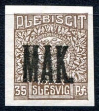 SCHLESWIG 1920 8P2 ** POSTFRISCH MAK AUFDRUCK(I1370