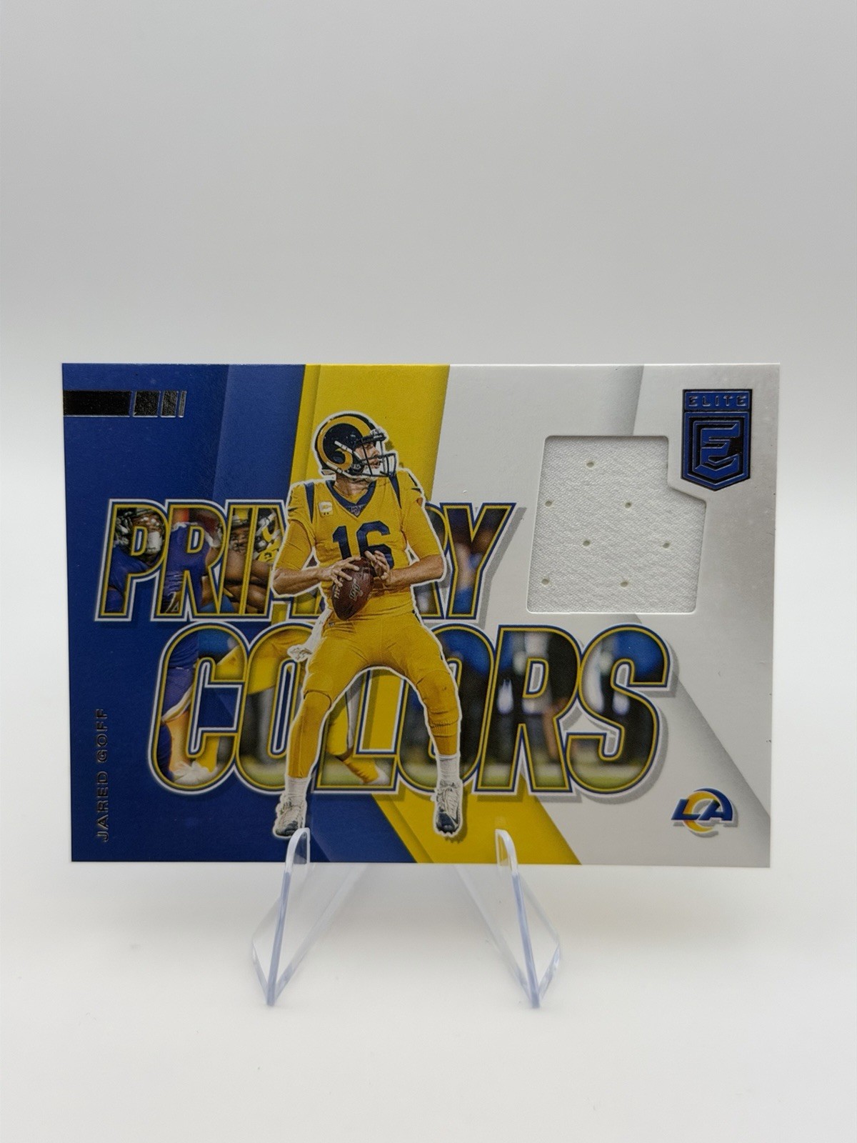 2020 Panini Donruss Elite - Primary Colors Jared Goff #PC-JG (MEM)